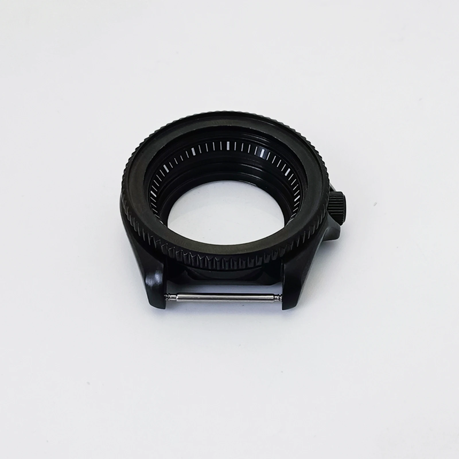 Mod Black SKX007 Case NH35 Case 3.0 Crown Aluminum Insert Sapphire Crystal Glass Stainless Steel Watch Case