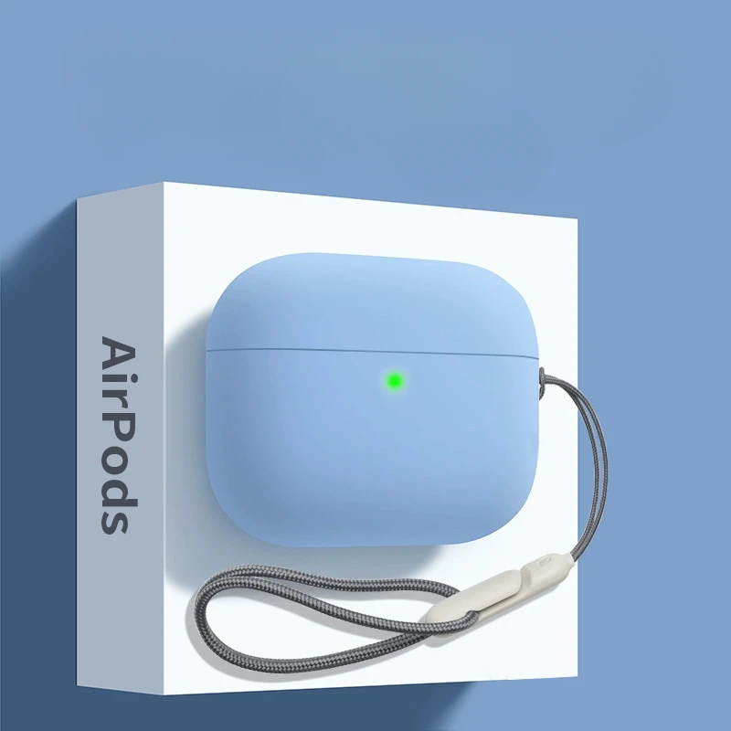 Hülle für Apple AirPods 3. Generation Wireless Bluetooth Kopfhörer Schutzhülle Airpods 3 Hülle Zubehör mit Haken ﻿