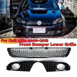 Front Bumper Grille Mesh Grill Fog Light Cover For VW Golf 6 MK6 Non-GTI 2009 2010 2011 2012 2013 5K0853665 5K0853666