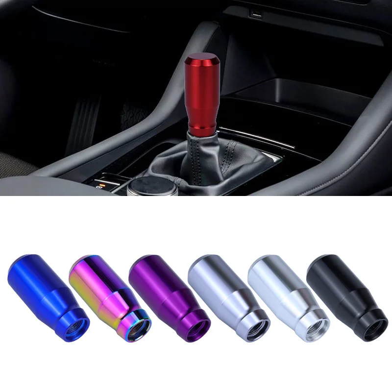 5 Speed Manual Stitch Car Aluminum Gear Stick Shift Knob Shifter Lever Pen Replacement Gearstick Car Interior Parts