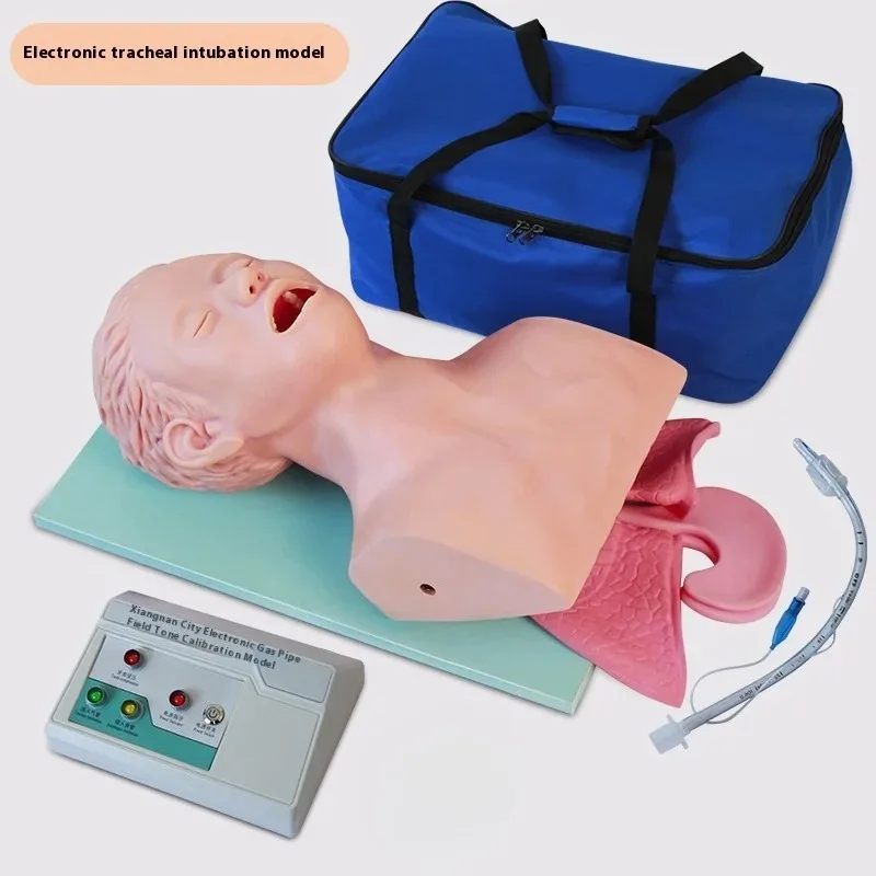 Medical Adult Airway Management Intubation Trainer with 220V/110V Oral Nasal Intubation Manikin Teaching Model