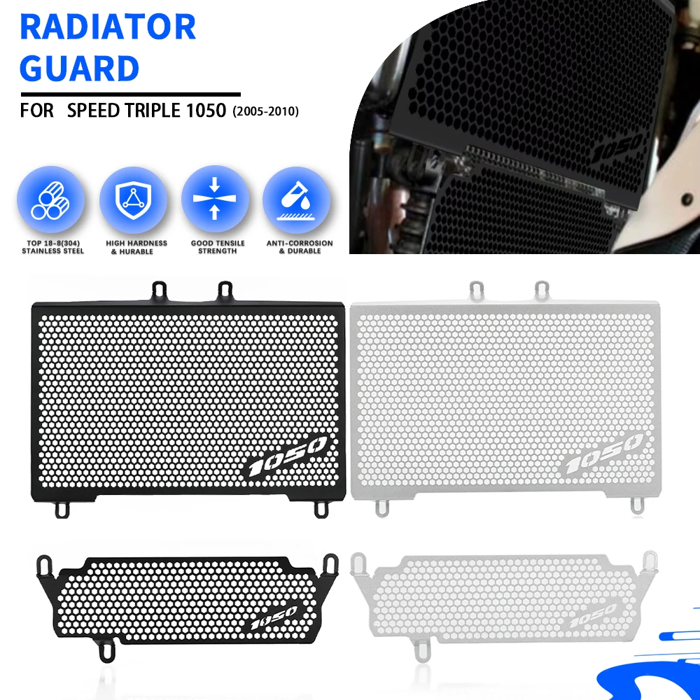 Für Speed Triple 1050 2005 2006 2007 2008 2009 2010 Motorrad Schutzgitter Kühler Abdeckung Schutz Ölkühler Set Zubehör