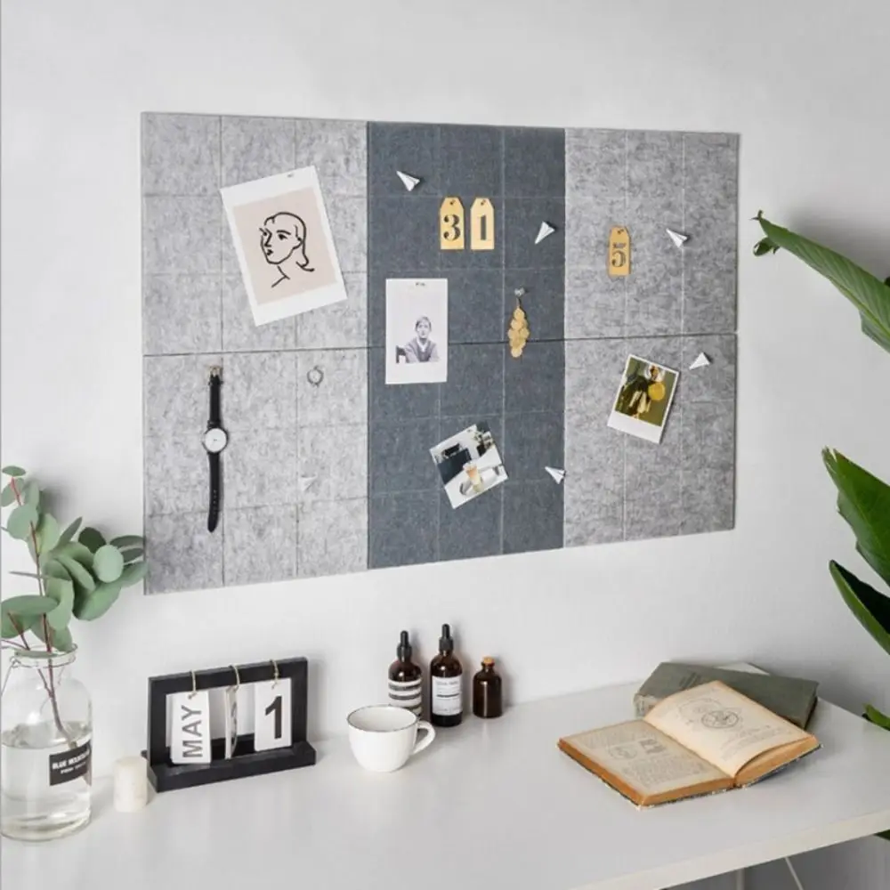 

Nordic Soundproof panel Photo Background Board Painting Works Message Felt Pin Board Photo Pictures Message Board Offices