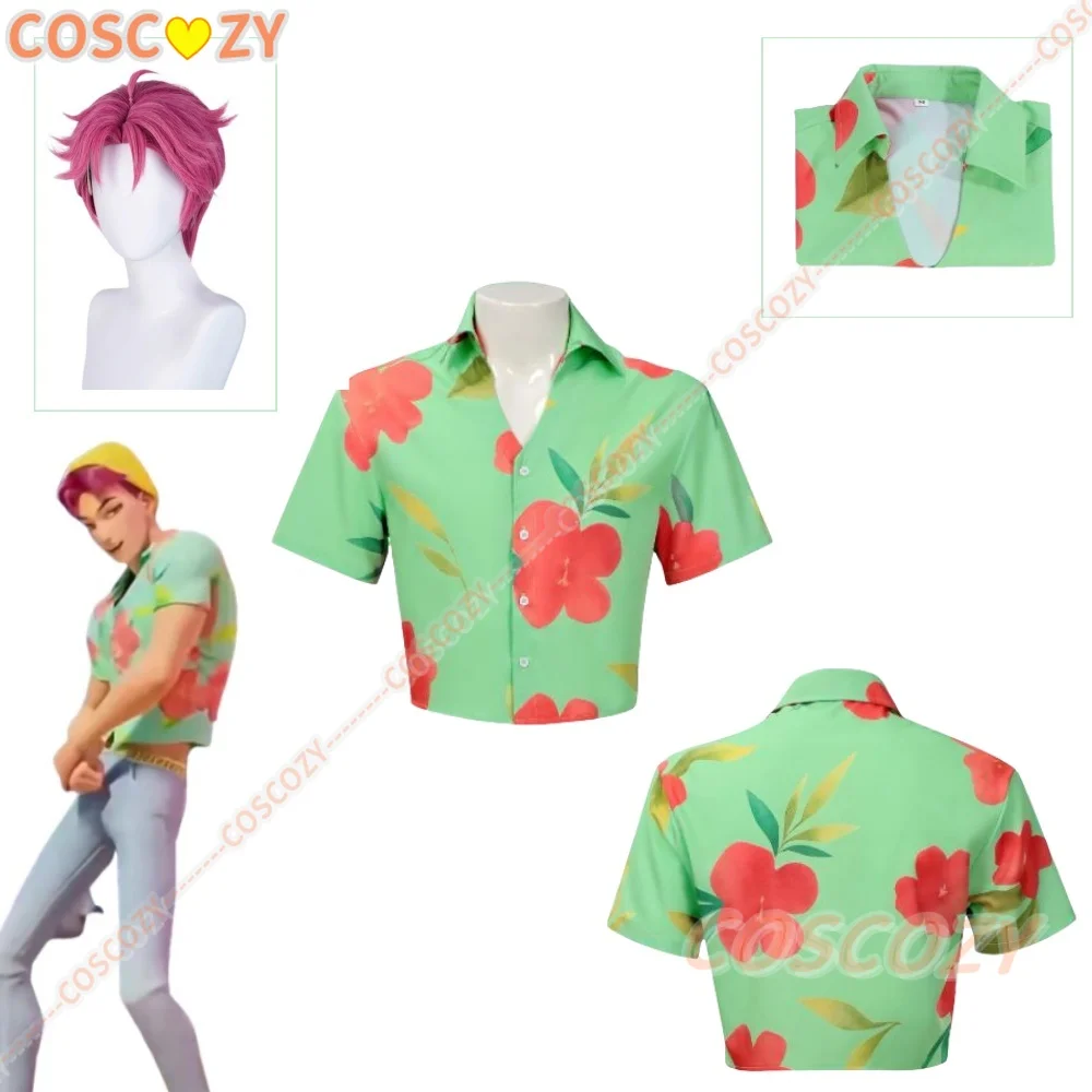Fantasia Demon Hunter of KPop Saja Boys Abby Cosplay camiseta ropa peluca Disfraz disfraz hombres Halloween carnaval fiesta ropa