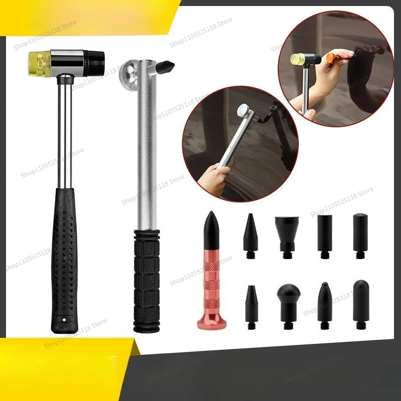 For Car Depression Repair Tool Leveling Pen Rubber Hammer Sheet Metal Hammer Metal Set Special for Sheet Metal