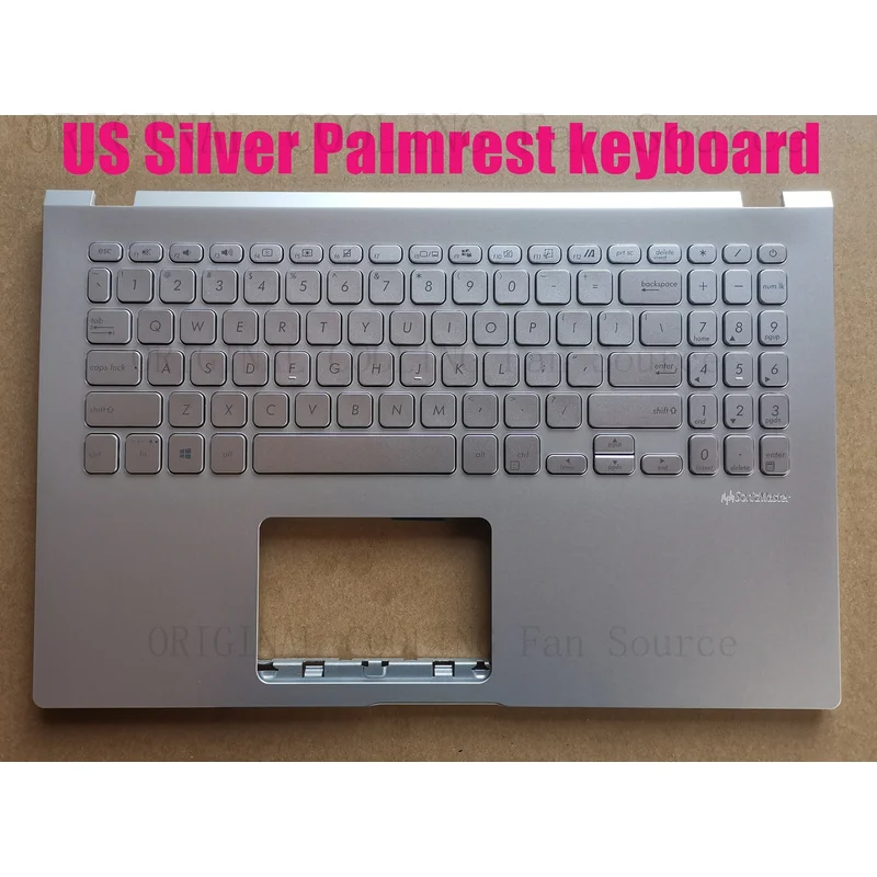 R+  US Silver Palmrest keyboard for Asus X509F X509D K509F K509U X509U