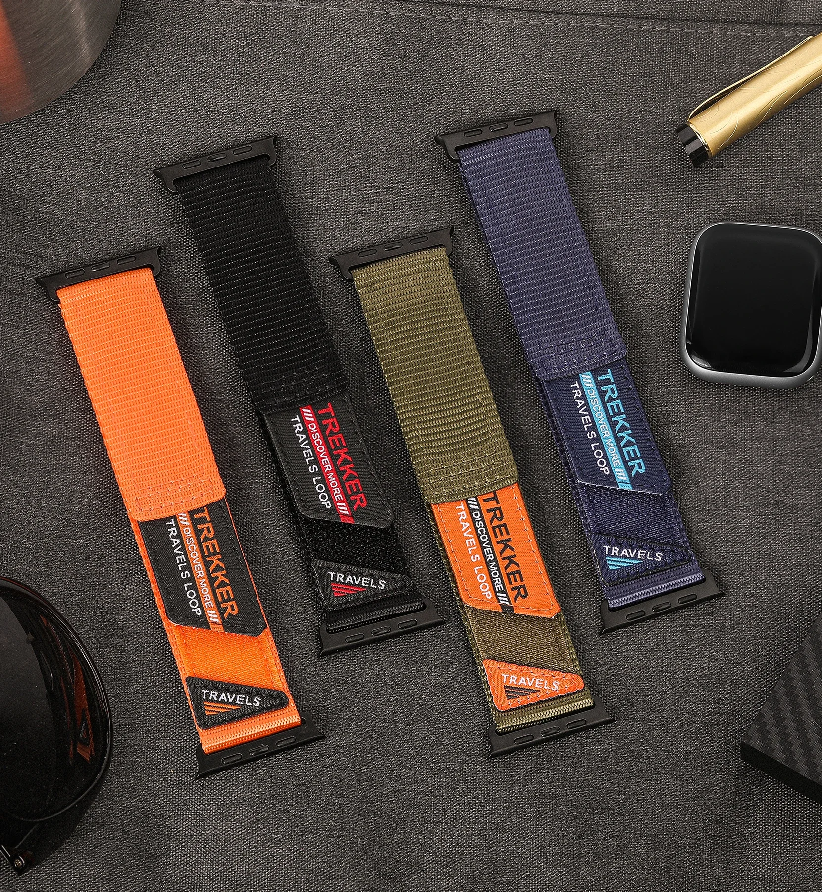 Trail Loop สําหรับ Apple Watch สายรัด 46 มม.42 มม.44 มม.45 มม.49 มม.40 มม.41 มม.ไนลอนสร้อยข้อมือกีฬา iWatch ultra 2 series 10 9 8 7 se Band