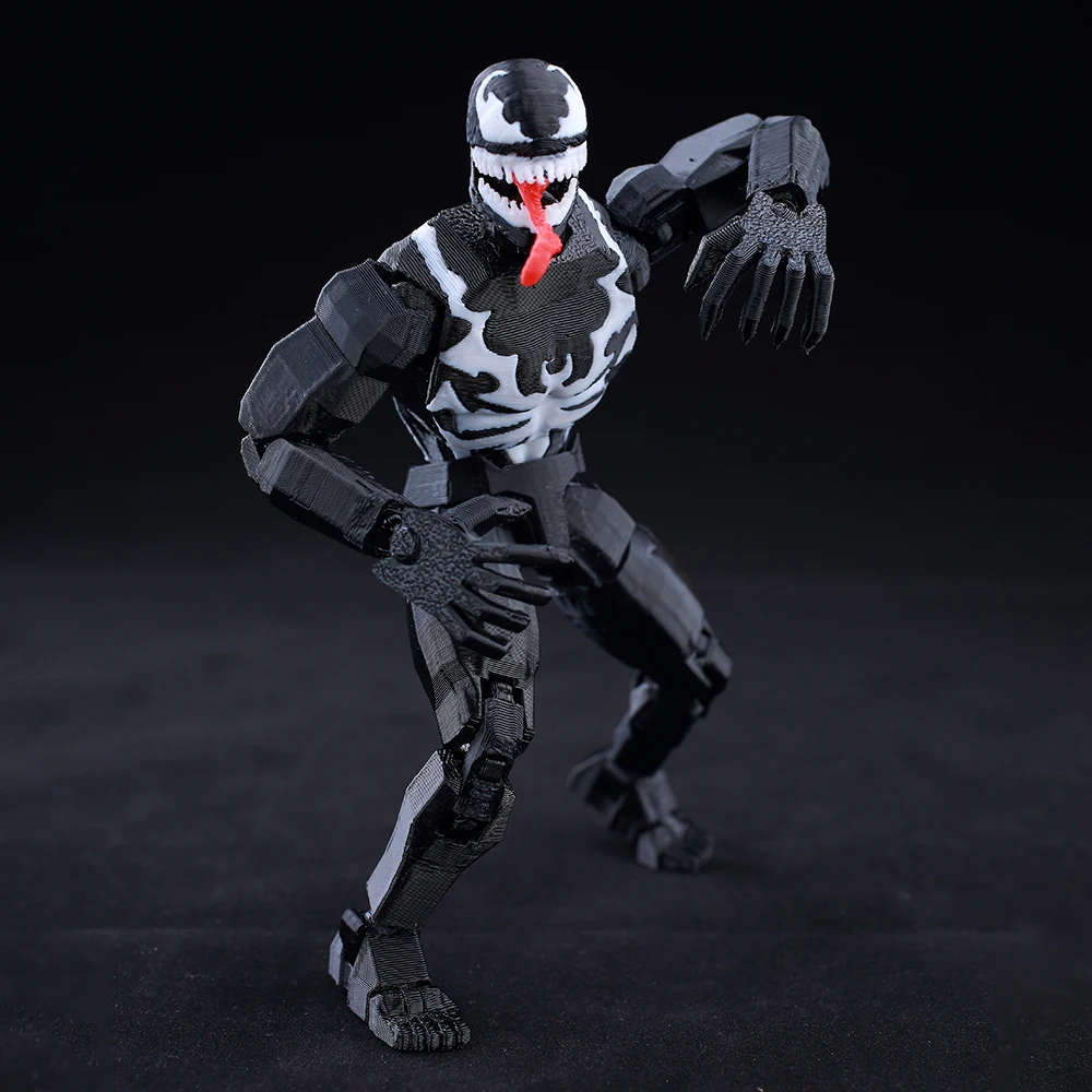 9L3D Printed Anime Venom Action Figure LUCKY13 Multi-Jointed Poseable T13 Titan13 Hero Model Dummy13 Collectible Toys