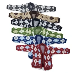 For Blythe Doll Clothes Plaid Cardigan Jeans for Ob24 Ob22 Azone Dolls Outfit Pants