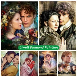 5d Outlander Serie TV classica Pittura diamante Fantasy Movie Caitriona Balfe Claire Fraser Strass Foto Punto croce Decor