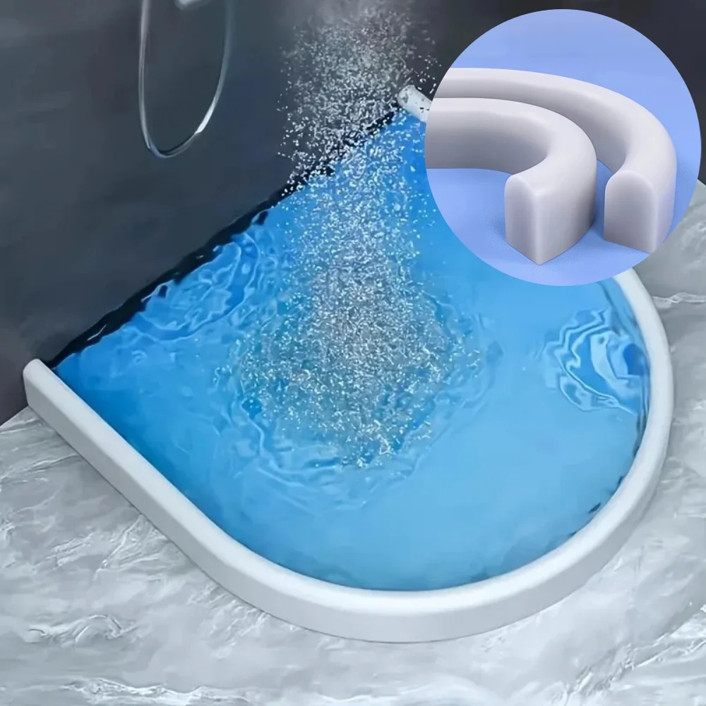 

1 шт., 1/2 м, водоудерживающая полоса, уплотнительная пробка для ванной комнаты, удерживающая плотина для душа, нескользящая, для сухого и влажного разделения, барьер для затопления