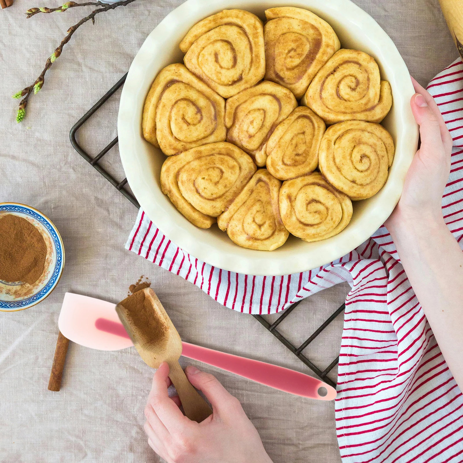 4 Pcs Silicone Spatula Spatulas for Kitchen Use Baking Food Grade Cake Small Scraping