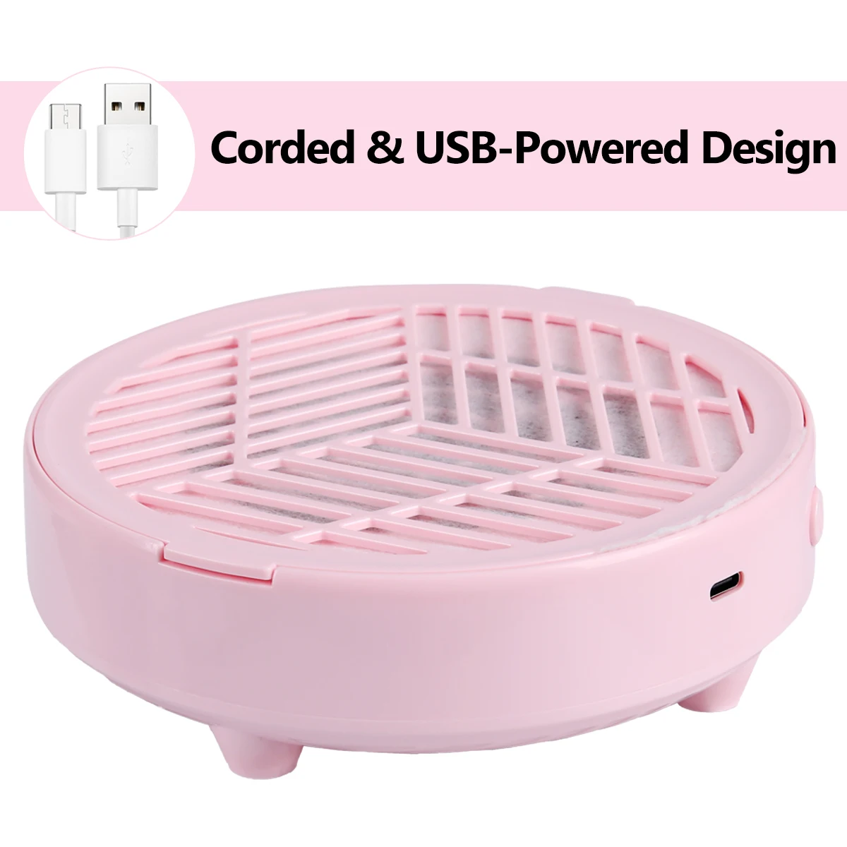 

2026 New Compact USB Portable Nail Dust Vacuum Cleaner Silent Suction Nail Dust Filter Professional Tool for Nail Salons