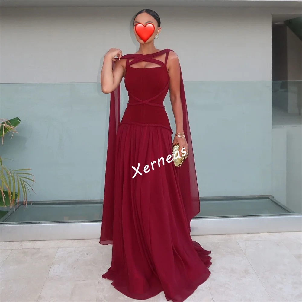 Robe trapèze croisée en mousseline de soie, personnalisée, longueur au sol, sur mesure, pour occasions formelles, bal de promo, mariage, Simple et élégante pour femmes
