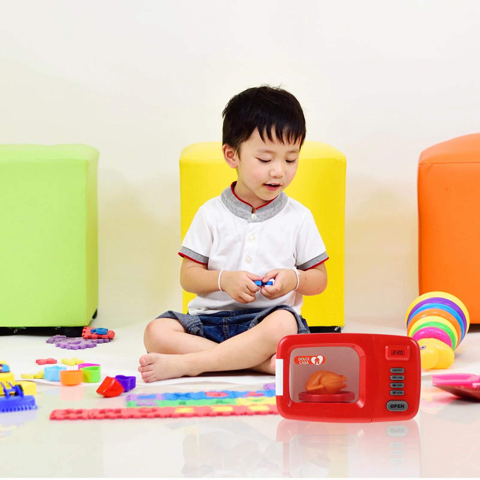 1 pz creativo mini forno a microonde giocattolo educativo per bambini gioco di ruolo simulazione regalo d'infanzia allenamento per l'immaginazione