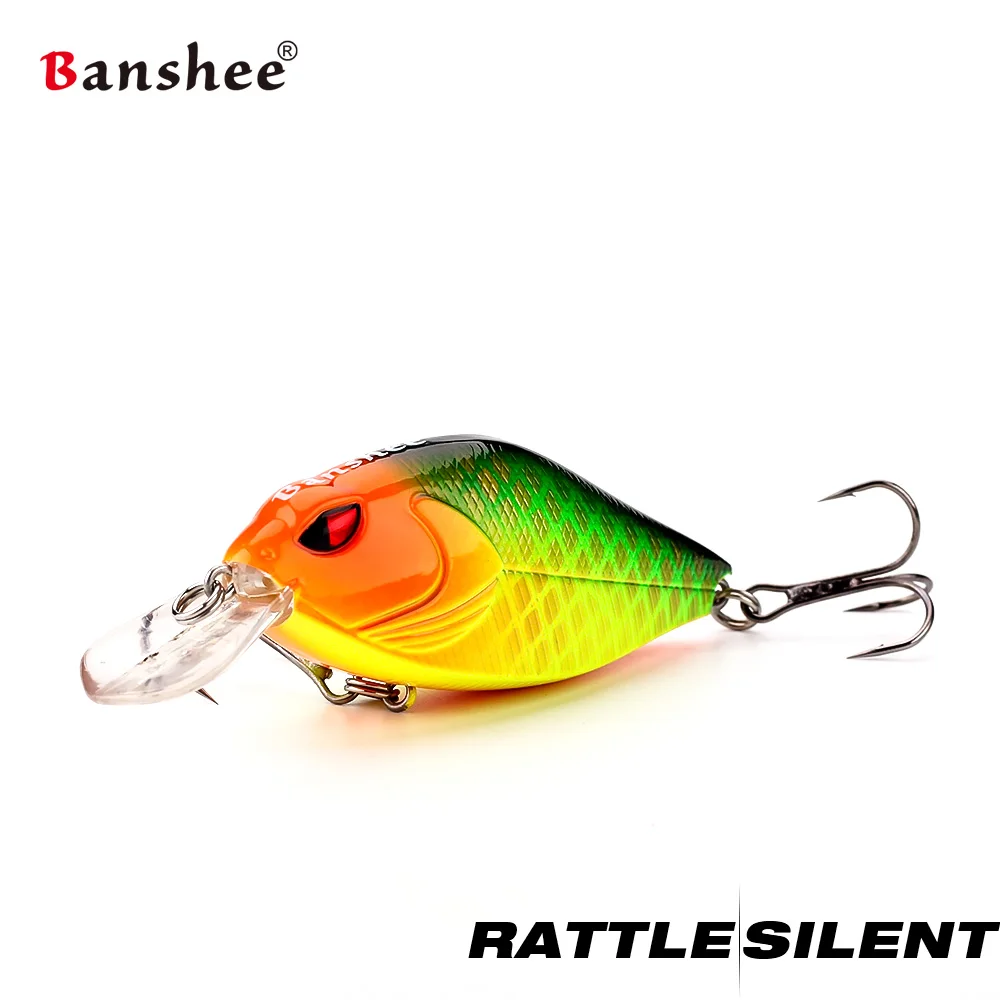 Banshee 7cm 15g Crankbaits señuelo de pesca cebo duro manivela Bass Wobbler sonajero Wobblers para Lucio cebo Artificial flotante