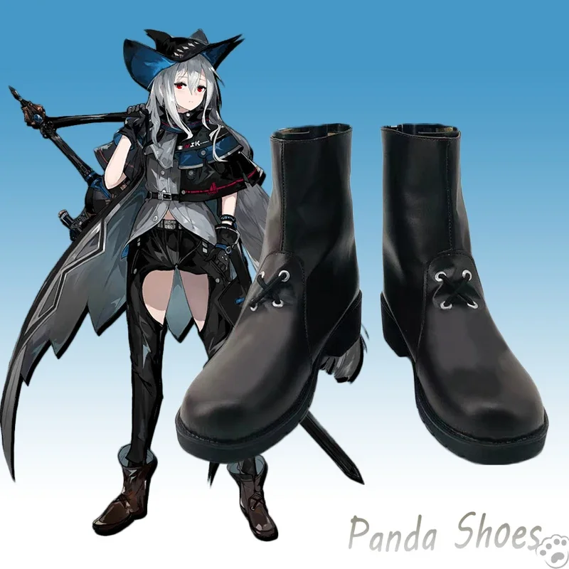 게임 Arknights Skadi 코스프레 신발 애니메이션 Cos 만화 코스프레 의상 콘 할로윈 파티를위한 신발