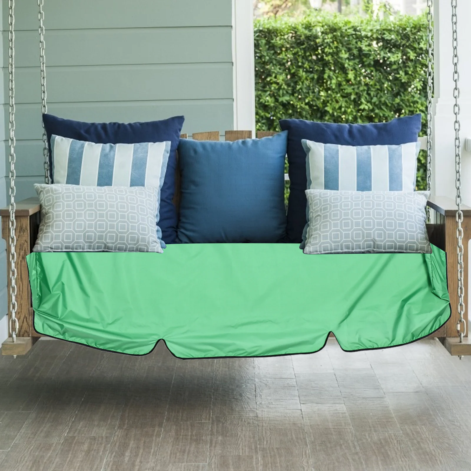 

1Pcs Swing Seat Cover Uv Resistant Waterproof Weatherproof Non-Fading Yard Square Use Swing Seat Cover Covering
