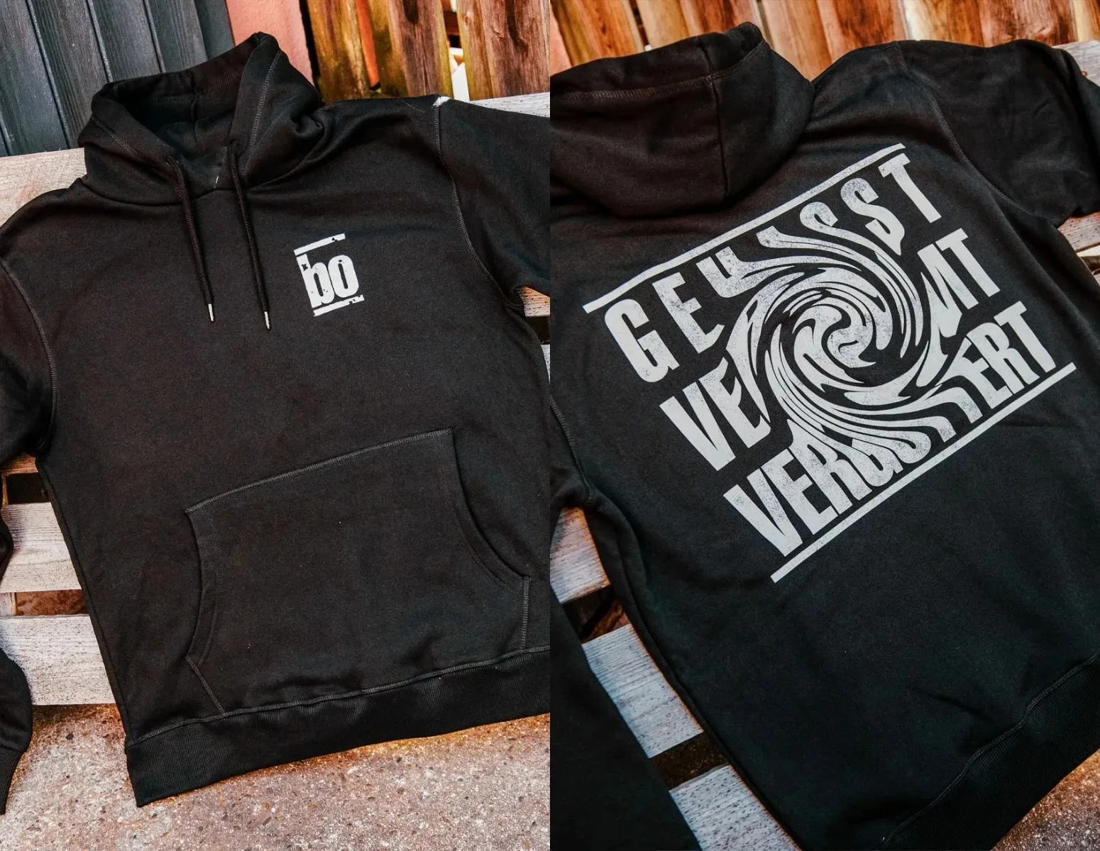 BÖHSE ONKELZ ألمانيا روك بانك باند بلوفرات طباعة هوديس للجنسين الشارع المتضخم Harajuku رياضية 40 سنة الذكرى #3