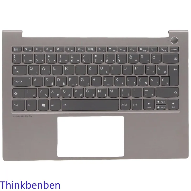 

Верхний корпус клавиатуры HU Hungarian Mineral Gray с подставкой для рук для Lenovo ThinkBook 13s G3 ACN 5CB1C72417