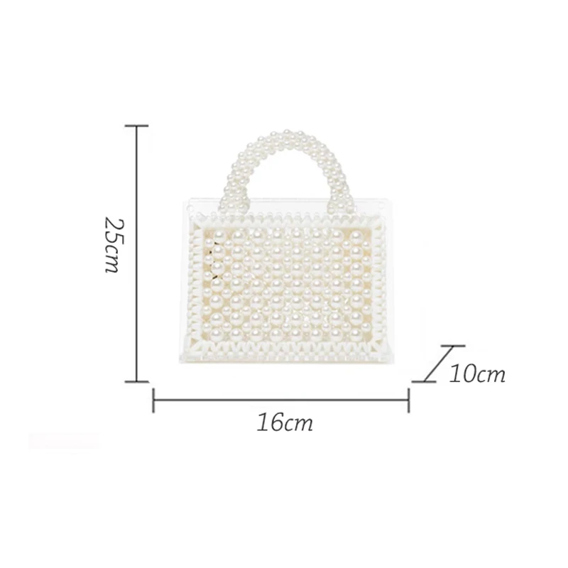 Pure hand-beaded Pearl Shoutibaoyakeli 2019 new fashion temperament women\'s single shoulder oblique span knitting bag