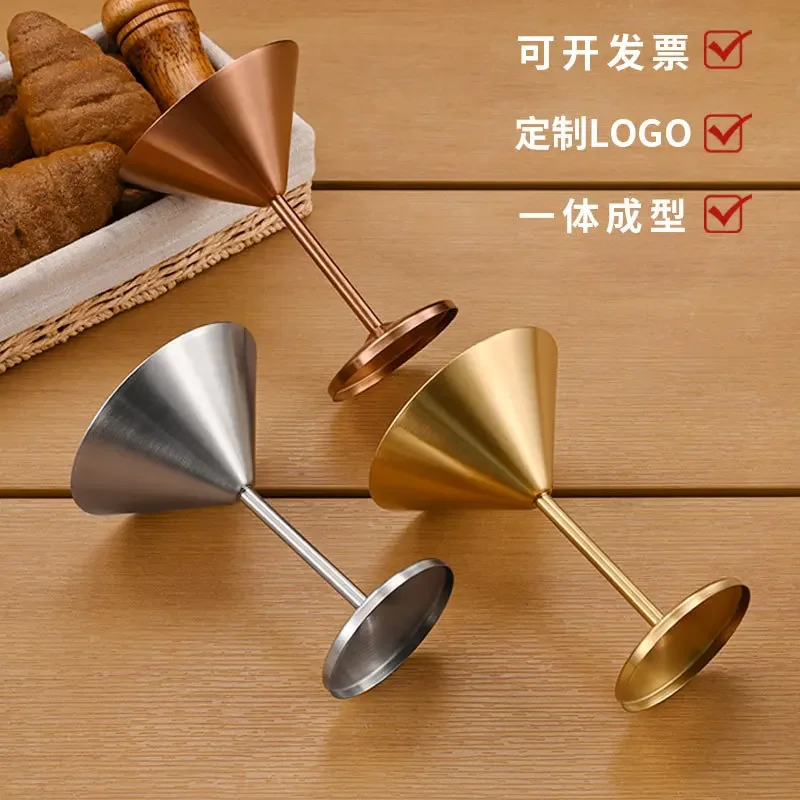 Premium Unbreakable Stainless Steel Drinkware - Martini Cups, Red Wine Goblets, Cocktail Glasses and V-Shaped Dessert Cups