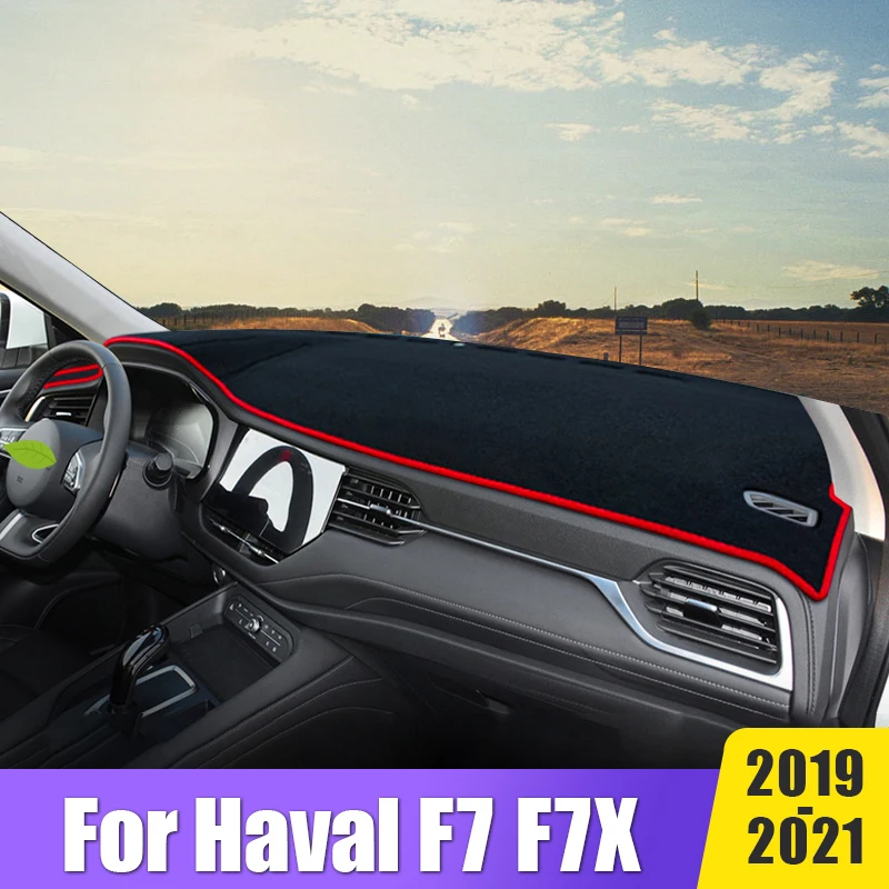 

Car Accessories For Haval F7 F7X 2019 2020 2021 Dashboard Cover Avoid Light Mat Sun Shade Carpets Anti-UV Case Protector DashMat