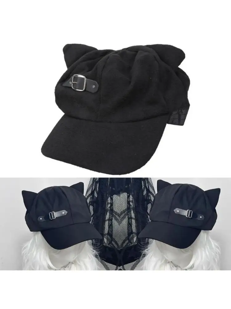 31bb-anime-ear-baseball-hat-women-teens-2000s-domed-hat-japanese-octagonal-caps-all-age