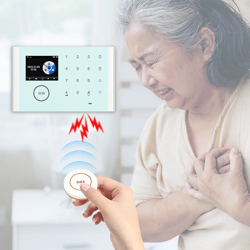 New SOS Wireless 433M Sensor Button Elderly Emergency Button Old Man Self Defense Home Burglar Work for 433MHz Home Alarm System