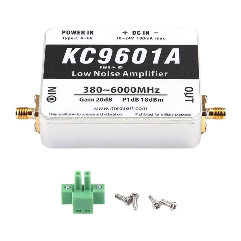 

N75R-KC9601A 380Mhz-6Ghz 20Db High Gain Low Noise Amplifier Module LNA USB Powered Supply