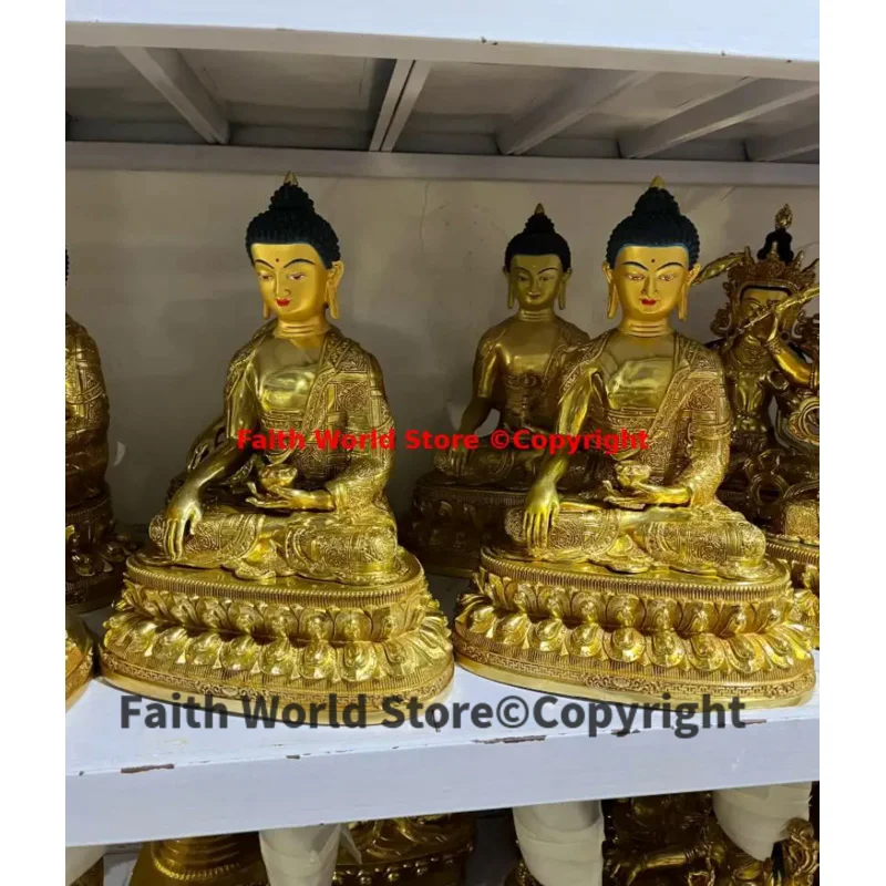 

45cm Huge Esoteric Buddhism good quality COPPER Tantric Shakyamuni all powerful Buddha Temples Buddhist hall Worship efficacious