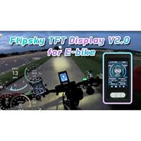Ebike Display Flipsky Ebike TFT Color Disply V2.0 Advanced Display with GPS Function IP65 Waterproof for Ebike