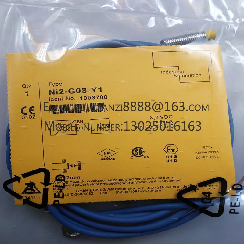 Neuer Näherungsschaltersensor NI2-G08-Y1X