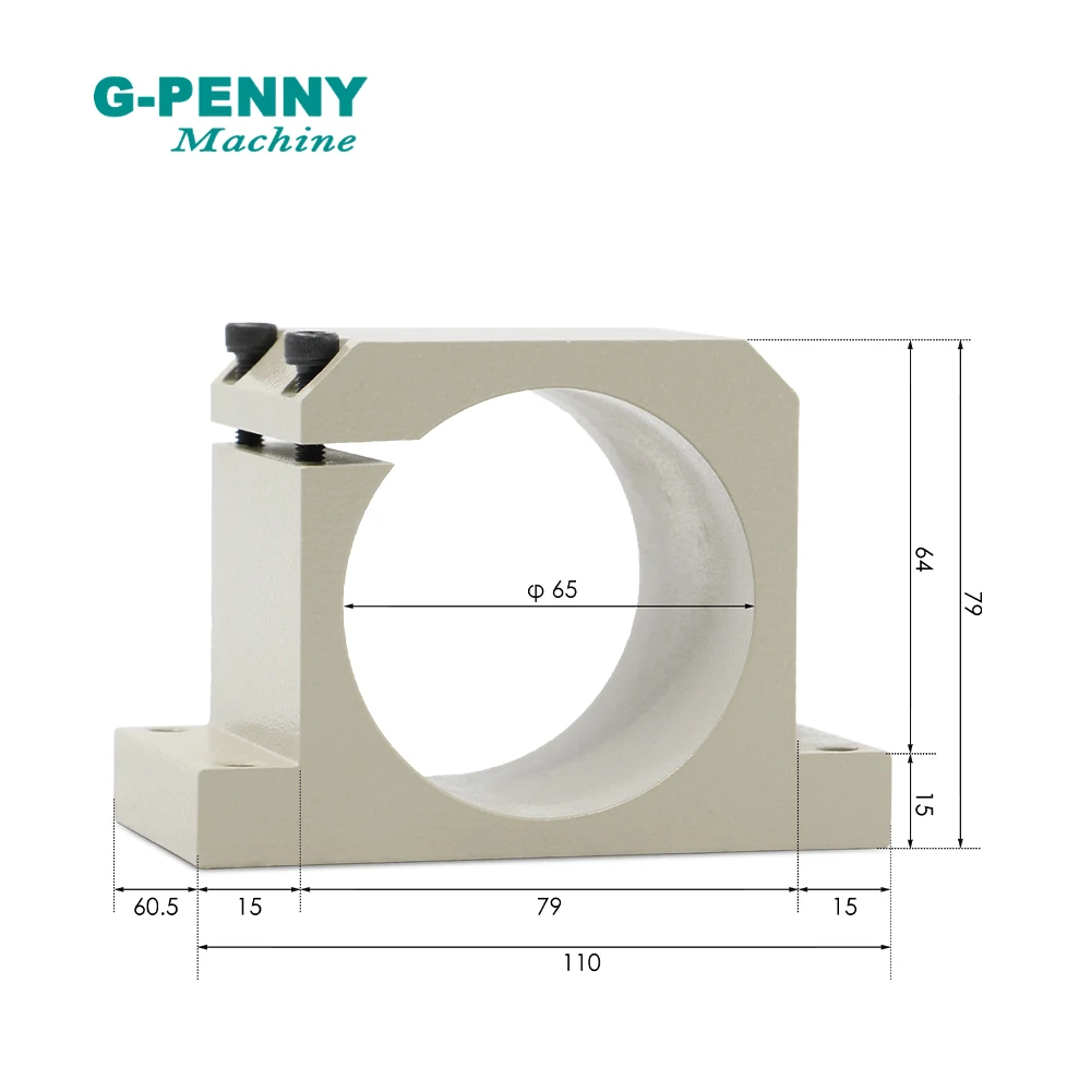 CNC Spindle Motor Clamping Bracket holder 65mm Diameter spindle Aluminium mounting Bracket 65mm Fixture!