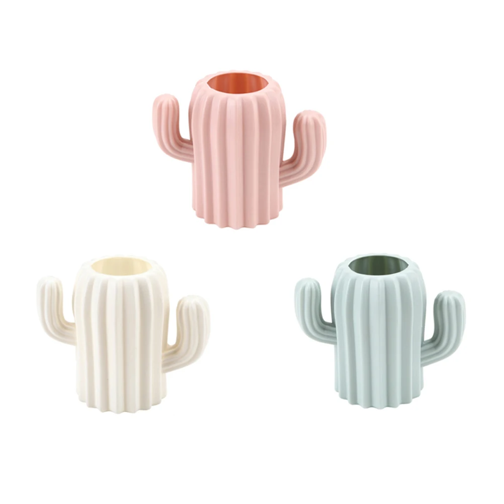 

Cactus Pen Holder Shaped Pencil Holders Barrel for Office Desktop Organizer Storage Bucket School Cute Holding