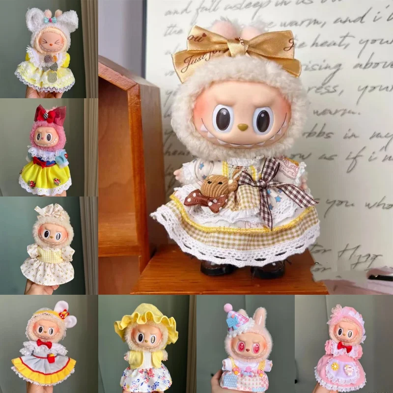 

Nouveau Mini Poupée en peluche oux теннисные аксессуары для ремня для Kpop 17-см Labubu bricolage vêtements аксессуары