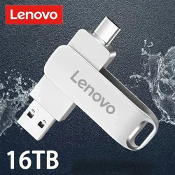 Lenovo 64TB USB 3.0 Flash Drive U Disk Type-C Interface High Speed 1TB Large Capacity 512GB 256GB Metal Pendrive Memoria Stick