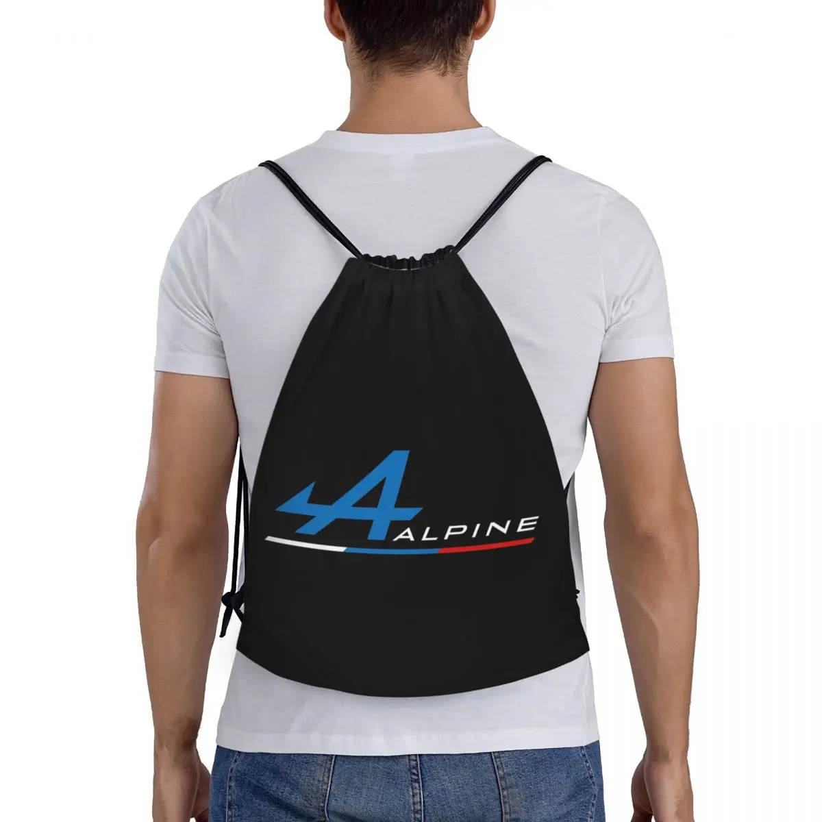 Mochilas del equipo alpino, paquete de bolsillo con cordón portátil a la moda, bolsa para artículos diversos, bolsas para libros para hombre, mujer, estudiantes