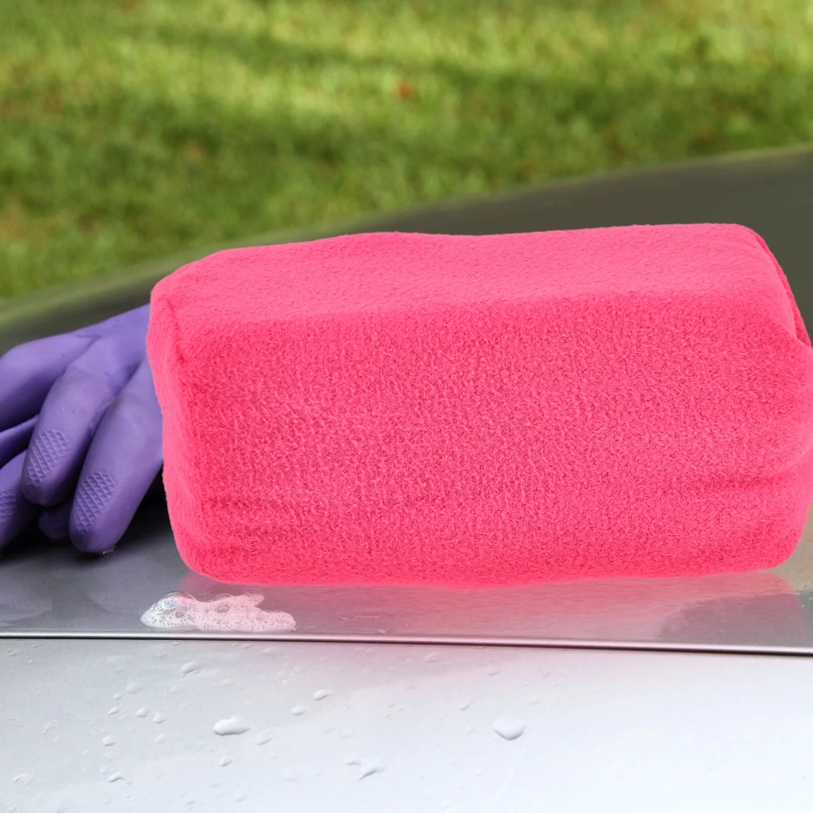 

Crystal Coated Sponge Block Polishing Pad Car Waxing Applicator Multifunctional Tool for Detailing Maintenance Car Sponges