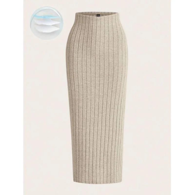 

Однотонная трикотажная юбка-карандаш в рубчик Y 9869, трансграничная новинка, винтажные брюки с эластичной резинкой на талии для мужчин
