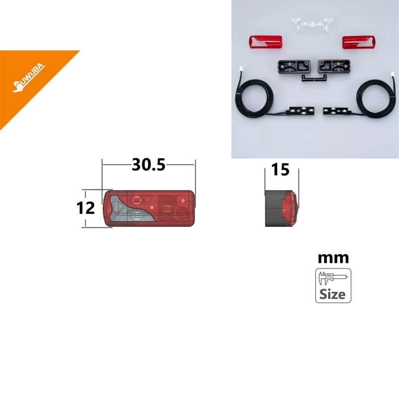 

Крышка фонаря заднего хода в масштабе 1:14 для радиоуправляемых моделей Tamiya, SCANIA 770S R620, VOLVO, BENZ TGX, LESU. Аксессуары для автомобилей.