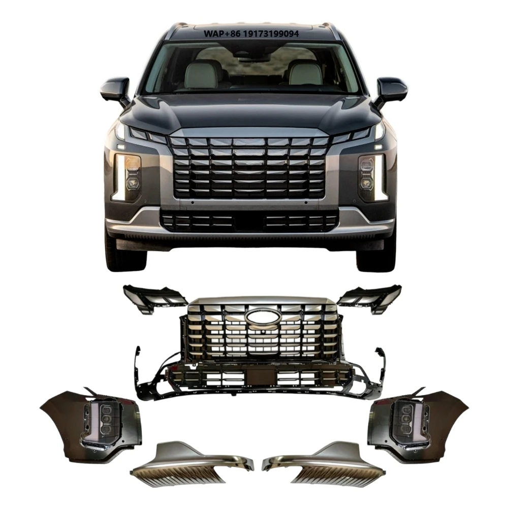 

Car Front Bumpers Assembly Bumper Cover Kit for Palisade 2023 2024 2025