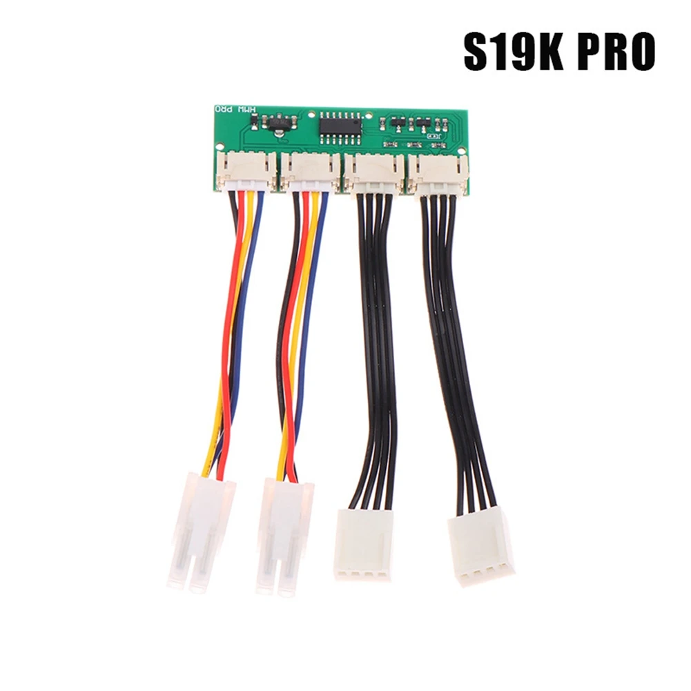 [HOT!A34R】 Fan Spoofer 12V 4-In-1 Square 4Pin Fan Simulator For Bitmain Antminer Fan Speed Simulator Module