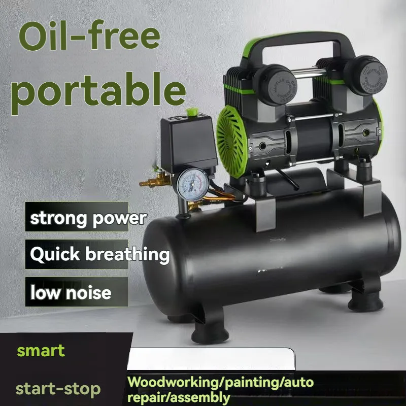 

Oil free air compressor 15L30L50L1100W portable air compressor for household maintenance tire inflation