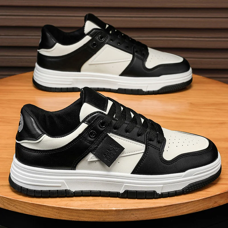 

2025 Viral Men's Fashion Sneakers - Chunky Sole Hong Kong Style Height Boost Breathable Comfortable Daily Commute