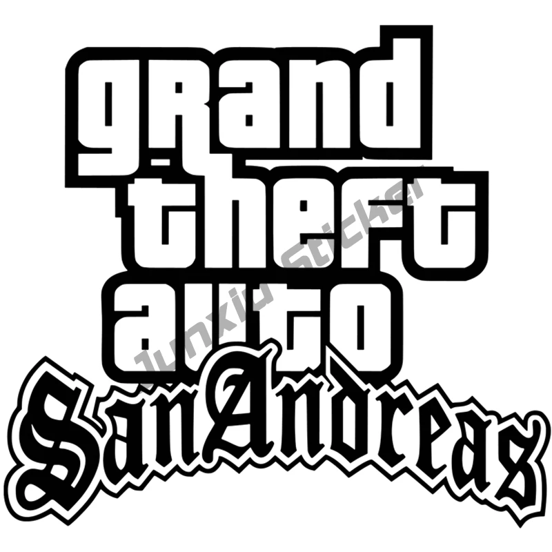 Gta San Andreas Vinyl Graphic Decal Funny Car Stickers Body for  Anime Skateboard Peeker Waterproof Camper JDM