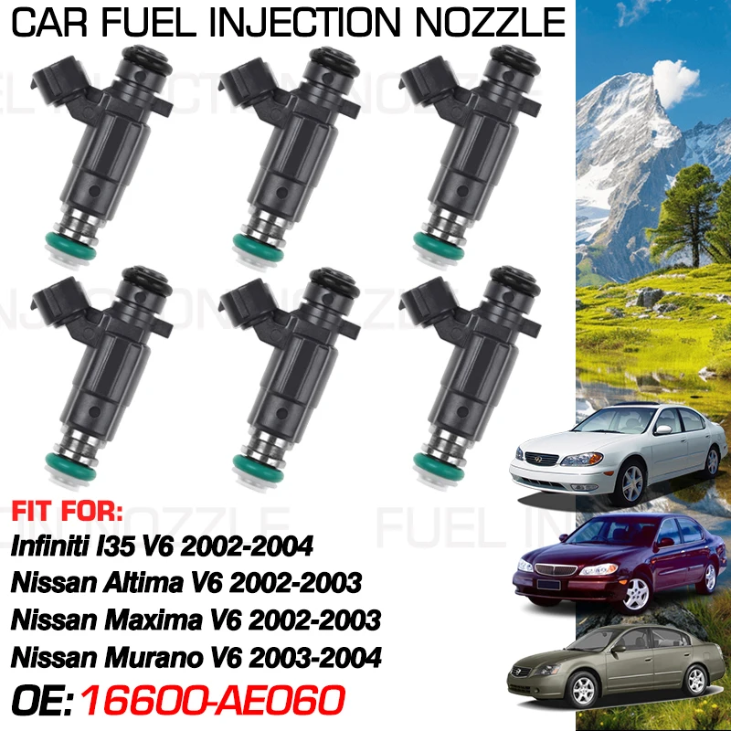 for Nissan Altima Nissan Maxima 2002 2003 Nissan Murano 2004 Infiniti I35 2002-2004 Fuel Injectors Nozzle Injection 16600-AE060