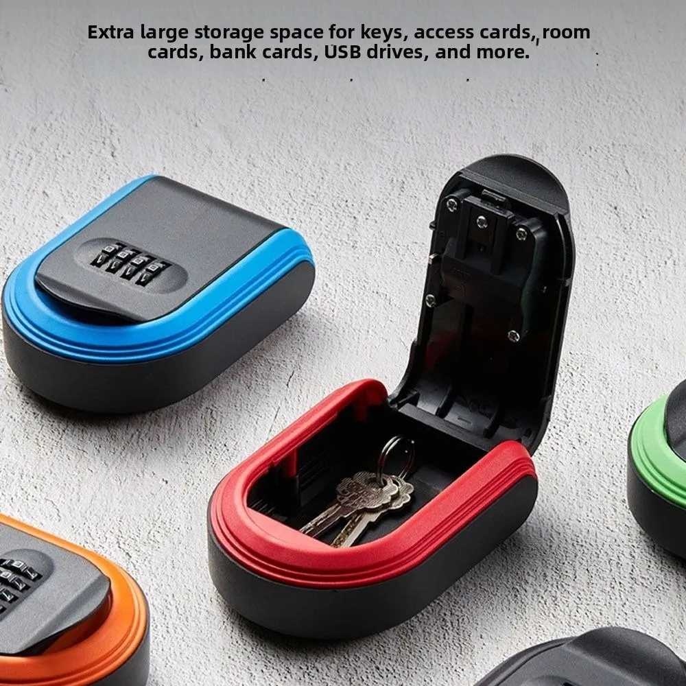 Full Plastic Password Key Box Mechanical Combination Lock 4 Digit Password Key Lock Box Universal Fit Waterproof