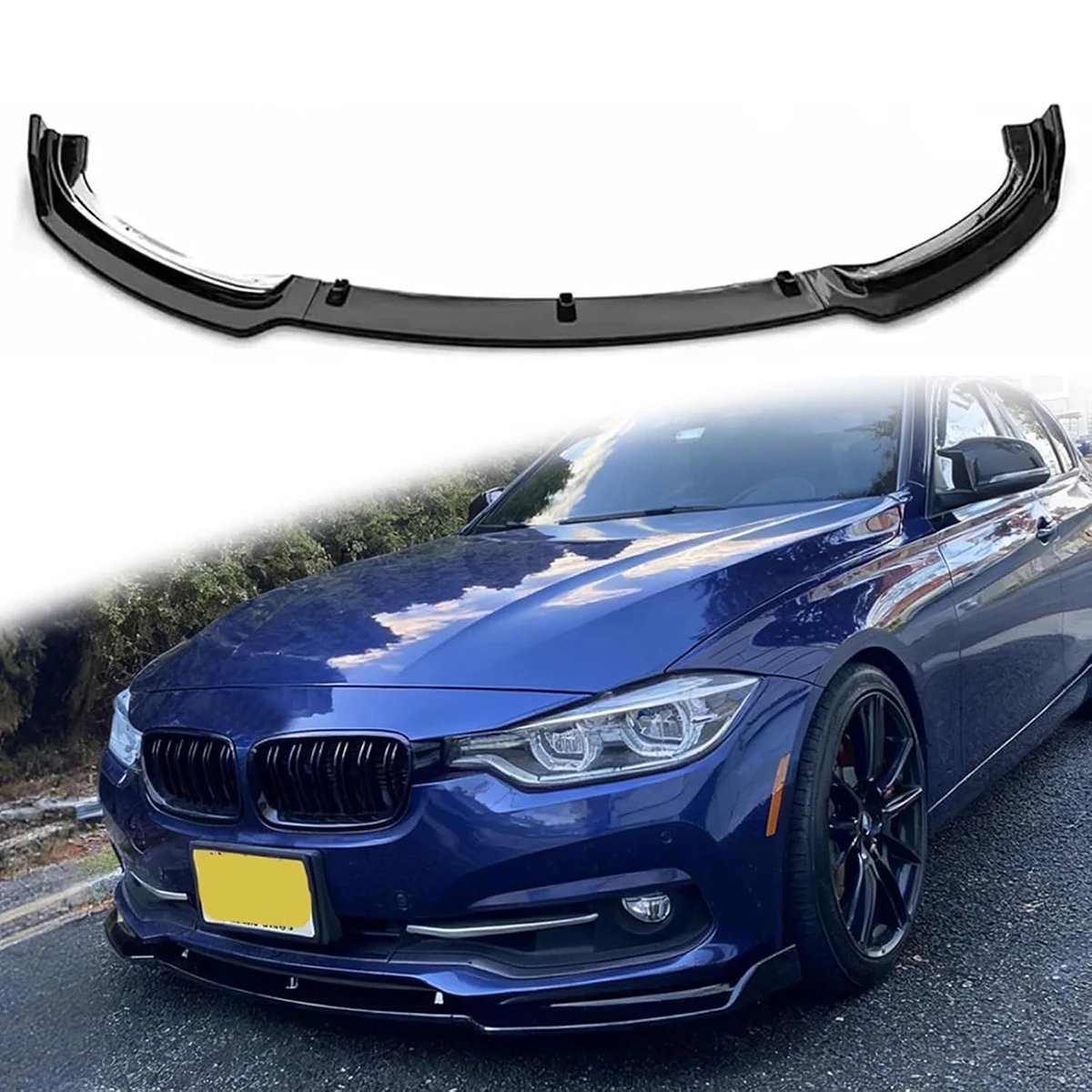 Stoßstangenlippe für BMW 3er Serie F30 F31 F35 2012-2015 320i/328i/330i/335i/340i Frontstoßstangen-Spoilerlippe Splitter Karosserie-Kit Tuning – Detail 7