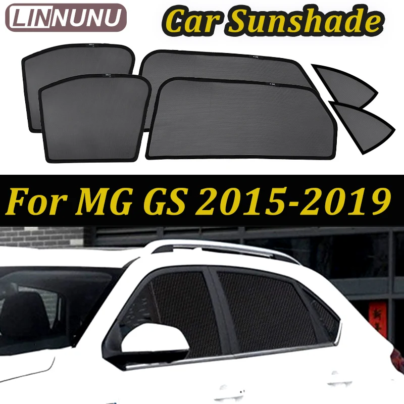 

Магнитная солнцезащитная шторка LINNUNU для MG GS 2015-2019, сетчатая шторка на боковое окно, защита от УФ-излучения, конфиденциальность, автомобильные аксессуары для лета